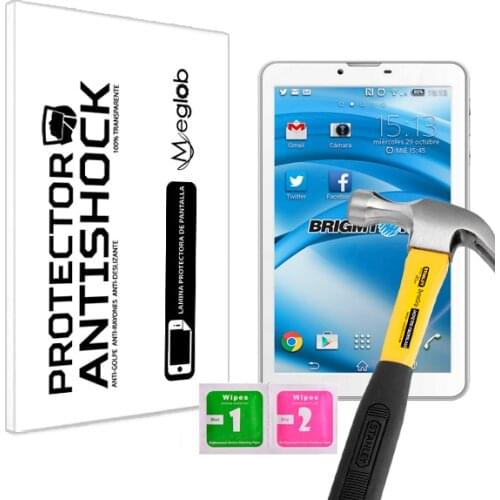 Screen protector Anti-Shock Anti-scratch Anti-Shatter compatible with Tablet Brigmton BTPC-PH3