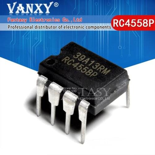10PCS RC4558P DIP8 RC4558 DIP new and original IC