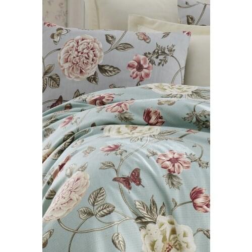 %100 Cotton Natural Pique Bed Cover Set Single Size Bedding Set Color bed blanket Bed Linen Bedding Set