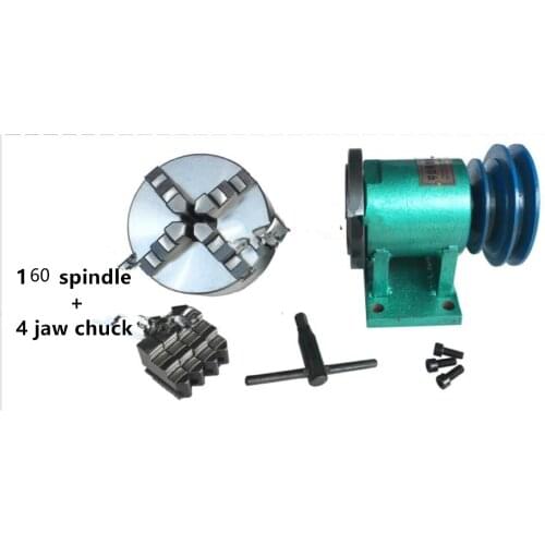 160 Lathe Spindle Assembly with Flange Connection Plate Transition Plate 160/200 Spindle Three-jaw Four-jaw Chuck