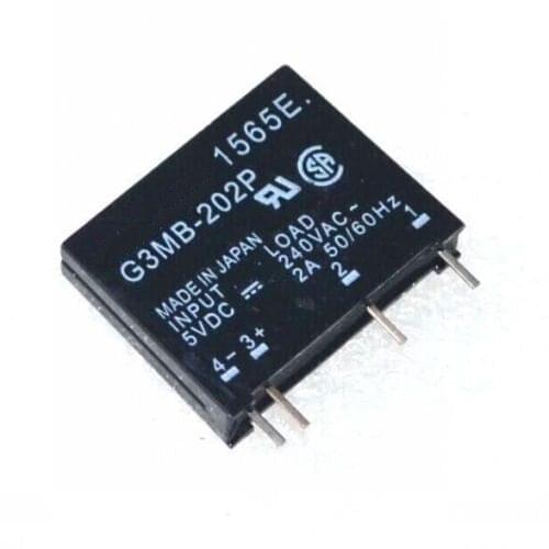 2 pcs G3MB-202P-5VDC G3MB-202P DC-AC PCB SSR In 5V DC Out 240V AC 2A Solid State Relay