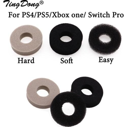 TingDong 2pcs Thumbstick Assist Assistant Ring For PS5 PS4 Xbox One Switch Pro Sponge Auxiliary Ring Analog Stick Aim