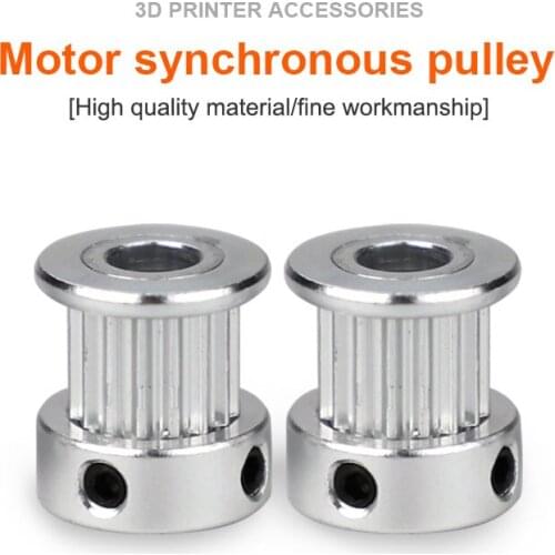 3D Printer Accessories Timing Feeder Pulley 2GT 16/20 Teeth Aluminum Bore 5mm 8mm Synchronous Wheel Gear Part For Belt Width 6mm