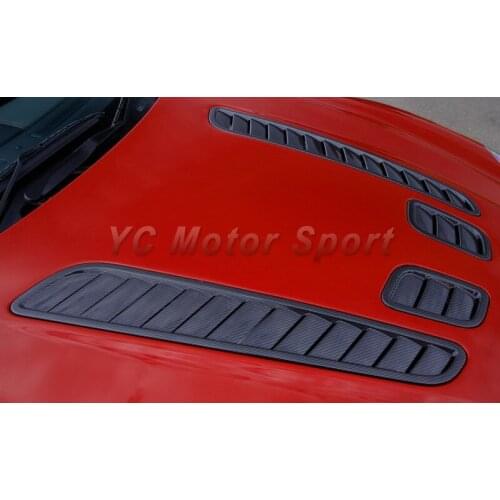Car Accessories Dry Carbon Fiber OEM Style Hood Vent 4pcs Fit For 2006-2015 Aston Martin V12 Vantage Hood Vents Car-styling
