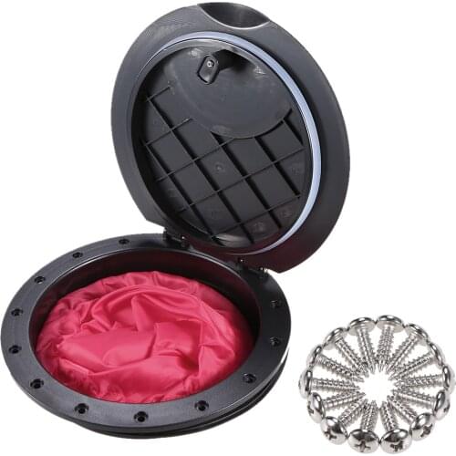 Kayak Accessories 6/9 Inch Hole Deck Plate Kit Marine Boat Deck Plate Deck Hatch with Cat Bag for Kayak Inflatable Boat Fishing