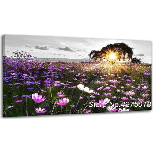 5D DIY Diamond embroidery Landscape,Sea of Flowers Sunset diamond painting Cross Stitch full drill Rhinestone mosaic decor YG331