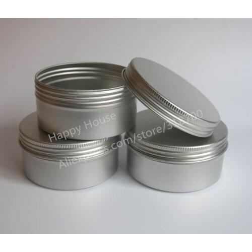 24 x 250g aluminum jars, 250 g aluminum case for powders, gels, cream use, metal can tin