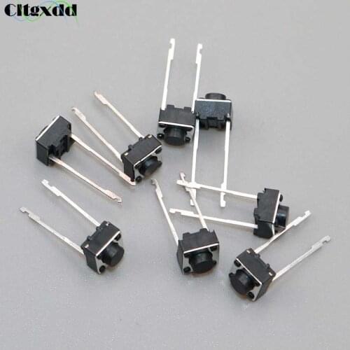 Cltgxdd 100PCS/Lot Tactile Tact Push Button Switch 2 pins 6*6*4.3mm Key Switches 6x6x5mm Micro Switch 6x6x4.3 mm