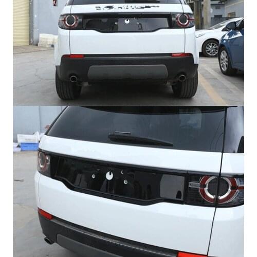 For Land Rover Discovery 2016 2018 Sport Modified Tail Door License Black Bottom Frame SVR Enclosing Backup Box Decoration Stick