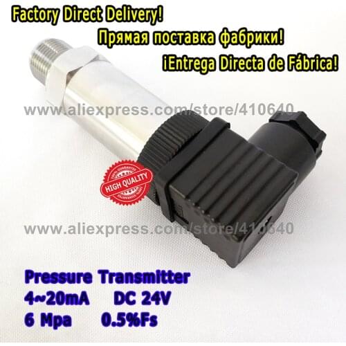 1 Piece Two Wires 4 to 20mA Pressure Transducer Range 6 MPA Connection M20*1.5 Accuracy 0.5% 24VDC Customization Accepted