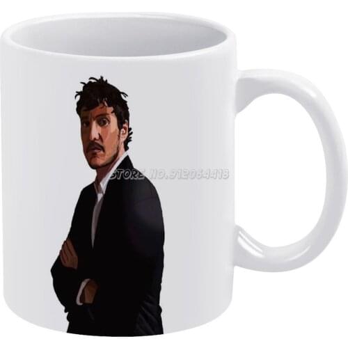 Pedro Pascal Coffee Mugs 330ml Creative Travel Mug and Cup Office Drinkware Mugs Tazza Pedro Pascal Pedro Mando Baby