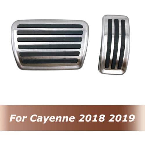 Car Accelerator Brake Clutch Pedal Plate Cover for Cayenne 2018 2019 For Audi Q7 2016 2017 2018 2019 For Q8 2019 Pedals Pads