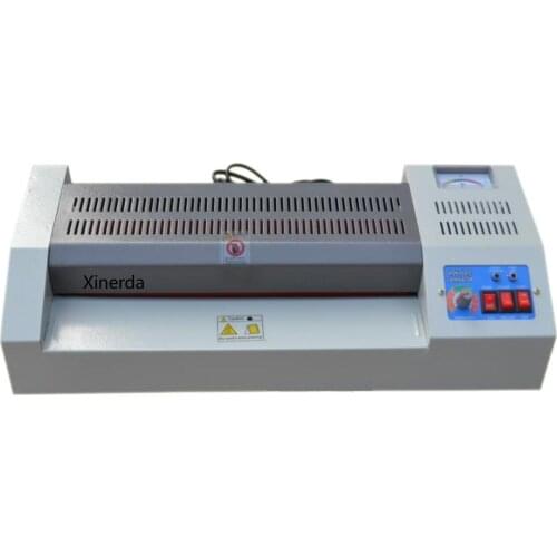 110V/220V QY-320 Laminating Machine Home Office A3 Photo A4 Metal Case Laminator 600W 320mm 420mm/min 4-6min 75-200mic Hot Sale