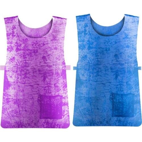 Summer Cold Anti-heat Cooling Vest PVA Waterproof Fabric High Temperature Protective Ice Vests Outdoor Sports Work Hiking Vest
