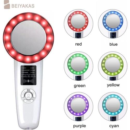 6-in-1 EMS slimming infrared therapy massager RF ultrasonic cavitation anti-cellulite massage fat burning slimming device