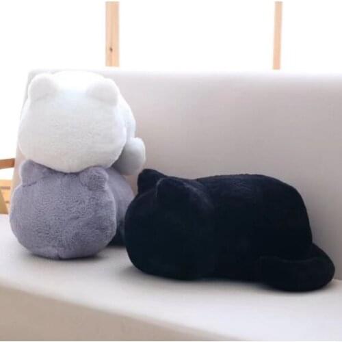 3 Colors Cute Plush Cat Toys Shadow Cat Soft Dolls for Kids Gift