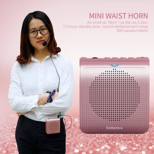 Portable Loud Microphone Voice Amplifier Microphone With USB Can Insert TF Card Used For Teacher Tour Guide Promotion Dropship