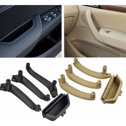 Interior Door Handle For BMW X3 X4 F25 F26 2010-2017 Car Inner Door Panel Handle Pull Trim Cover ABS Plastic Car Accessories