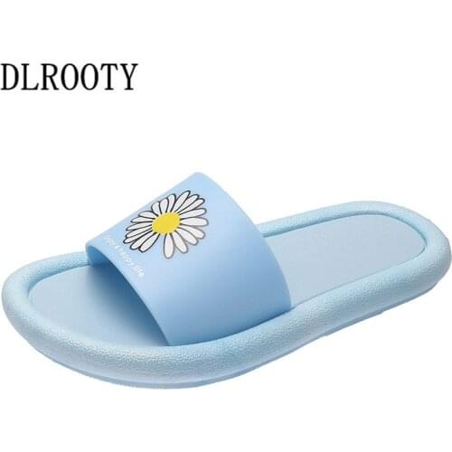 Slippers for Boy Girl Summer Sandals Flat Shoes Children Flower Non-slip Home Bathroom Cute Fashion Kids Slides Flip Flops