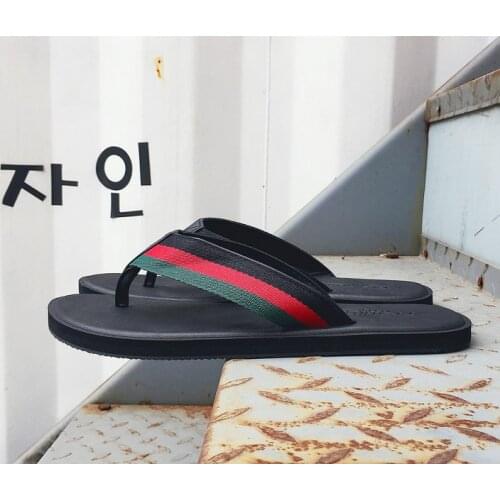 Beach Shoes Men Summer Beach Slippers Anti-Slip Flat Casual Slippers Man Indoor Flip Flops Shower Shoe
