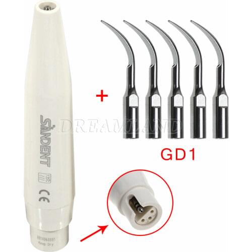 Dental Detachable Ultrasonic Piezo Scaler Handpiece Fit DTE SATELEC Tips 135℃+5* Scaler Insert Scaling Tips GD1
