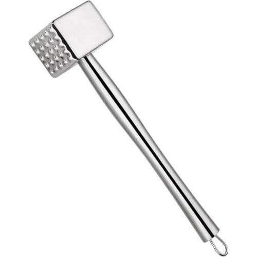 Stainless Steel Steak Tenderizer Practical Meat Hammer Pounder