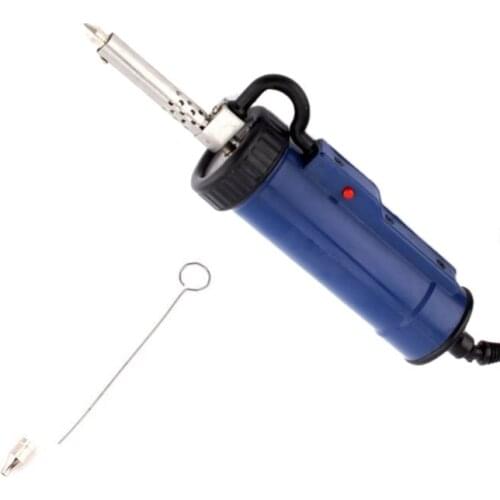 TOP 30W 220V Desoldering Suction Pump Sucker Electric Soldering Iron Pen Tin Desoldering with Nozzle Welding Tool EU Plug
