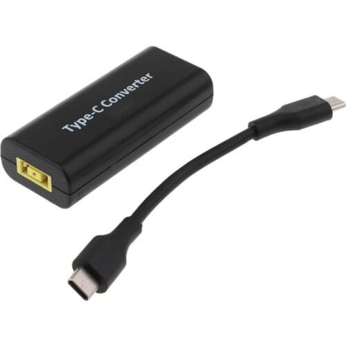 USB Type C Power Adapter Converter Laptop Power Jack Connector Type-C Charger for Lenovo Macbook