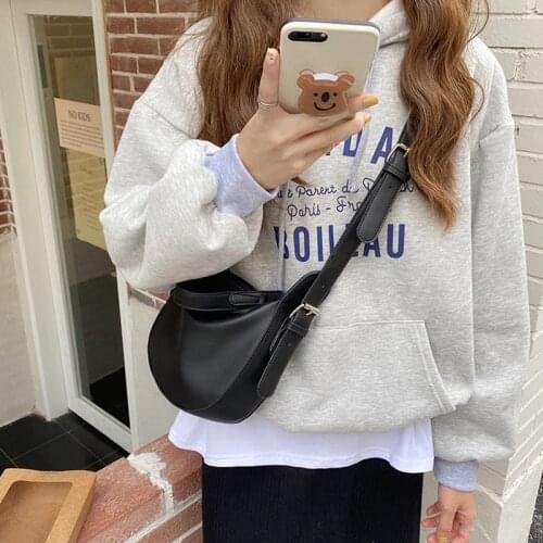 Womens Shoulder Vintage Crossbody Handbags Purses Bag balck Female Shoulder messenger Bag soft PU Leather ladies Handbags