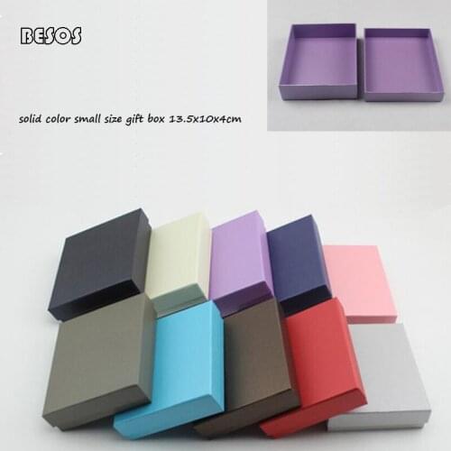 13.5x10x3.5cm Usb,Short Style Wallet Packing Solid Color Gift Box for Family Friend Party Featival Celebrate G0024L