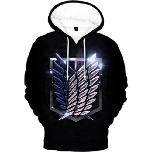 3D New2021 New product listing Hoodie Japanese Anime Attack On Titan Hoodie Men Women Streetwear Casual Unisex sportswear