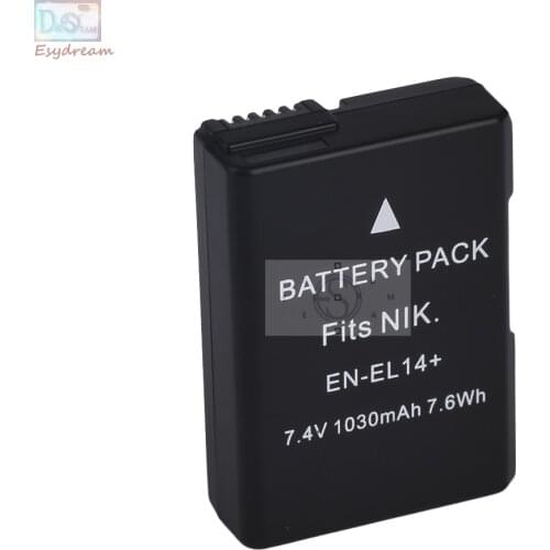 New EL14 Camera Battery as ENEL14 EN-EL14 For Nikon DSLR D3100 D3200 D3300 D3400 D5600 D5500 D5300 D5200 D5100 P7100 P7700 P7800