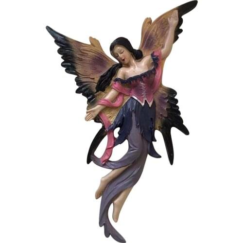 Home Decor Accessories 3d Resin Fairy Elves Statue Figurine Wall Decoration Sculpture 16x12cm Ornament Wedding Decorations