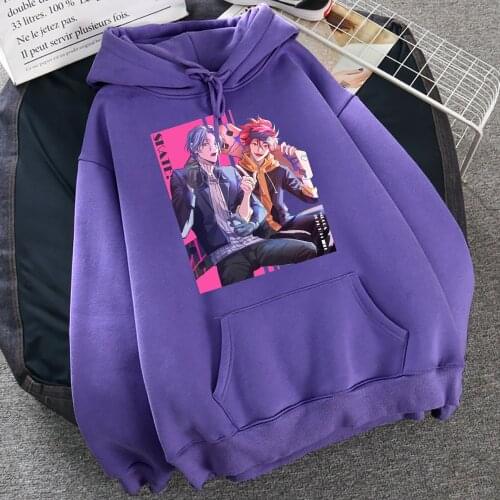 Anime SK8 Reki Kyan Langa Hasegawa Sweatshirt Female Fashion Fleece Hooded Autumn Crewneck Hoodie Casual Fleece Oversize Clothes