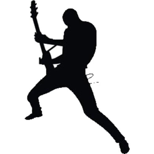 Rock Guitarist Car-Sticker Automobiles Motorcycles Window Bumper Laptop Vinyl Decal PVC Decorative Goods Apply To Car Window