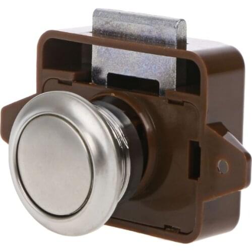Camper Car Push Lock RV Caravan Boat Motor Home Cabinet Drawer Latch Button Locks For Furniture Hardware R2LC