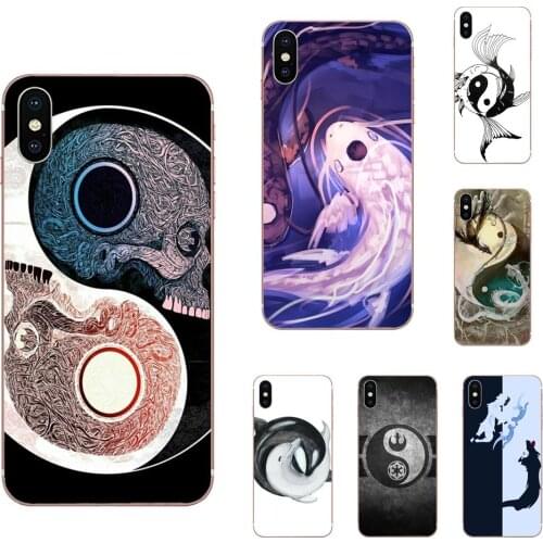 For Huawei Honor Mate 20 p40 lite pro 10i 20i 8S lite Y9 Y7 Y5 Prime 2019 2018 TPU Art Cover Case Chinese Yin Yang Fish