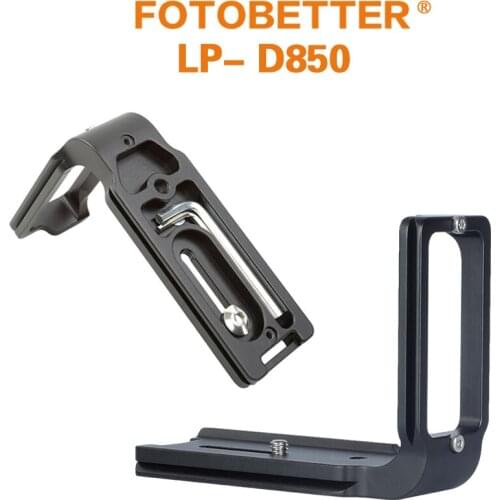 FOTOBETTER LP-D850 L Bracket Plate Holder for Nikon D850 Camera Body Vertical Shoot QR Compatible with Arca-Swiss Kirk/RRS/Benro