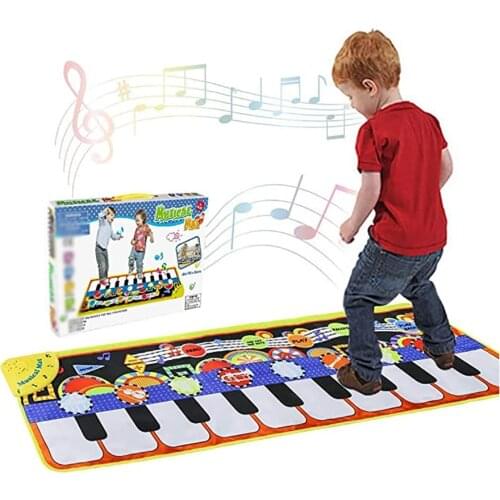 Baby Electronic Music Piano Play Mat Multi-Function 8 Instruments Mode Musical Carpets Educational Toys Piano Game Activity Rug