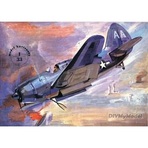 DIYMyModeI USA Sb2c helldiver bomber DIY Handcraft Paper Model KIT Handmade Toy Puzzles Gift Movie prop