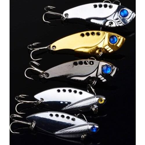 5pcs Artificial Metal Fishing Bait Lure Simulation With Hooks Tackle Durable Accessories Tool Best Sale-V07
