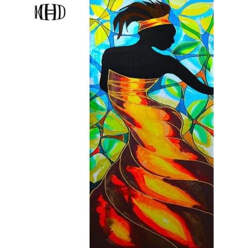 Full Square & Round DIY Diamond Painting 3D Diamond Embroidery Crystal Mosaic 5D Diamond Decorating Painting Black Woman