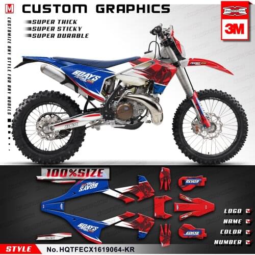 KUNGFU GRAPHICS Dirt Bike Stickers Motocross Decor Set Fit TE FE TX FX FS TC FC 125 150 250 300 350 450 501 2016 2017 2018 2019