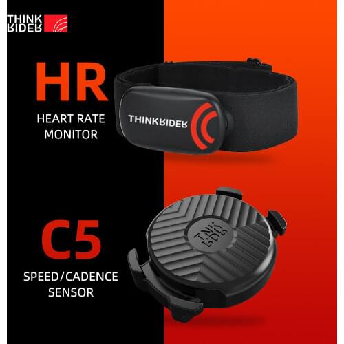 ThinkRider C4 ANT+ Speed and Cadence Dual sensor Computer speedometer bike speed and cadence Suitable for iGPSPORT bryton Zwift
