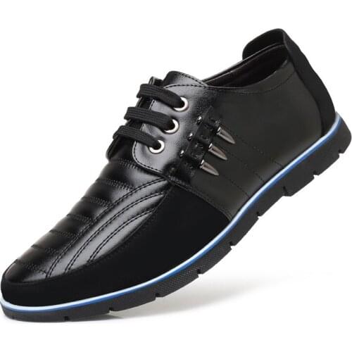 New 2021 Mens Shoes Cowhide Shoes Fashion Casual Slip on Formal Business Wedding Dress Shoes Big Size 38-48