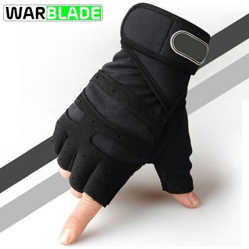 Men Women Half Finger Fitness Gloves Weight Lifting Gloves Protect Wrist Gym Training Fingerless Weightlifting Sport Gloves