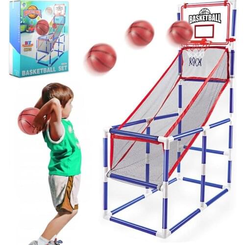 Kids Arcade Basketball Game Set Child Sports Game Set Mini Basketball Hoop Set For Outdoor Boys Training Practice Accessories