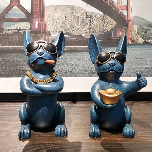 Home Living Room Desktop Decorations Creative Resin Puppy Desktop Decorations Office Art Decorations for Boyfriend Gifts