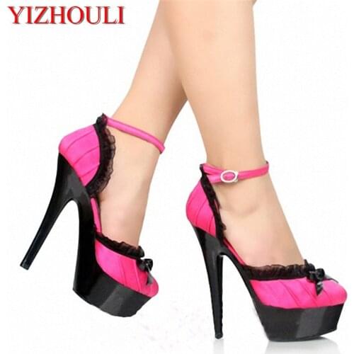 Wholesale Sexy Lace Women 15CM High Heel Shoes, Wedding Shoes, Sexy Party Shoes, Fashion Single Shoes