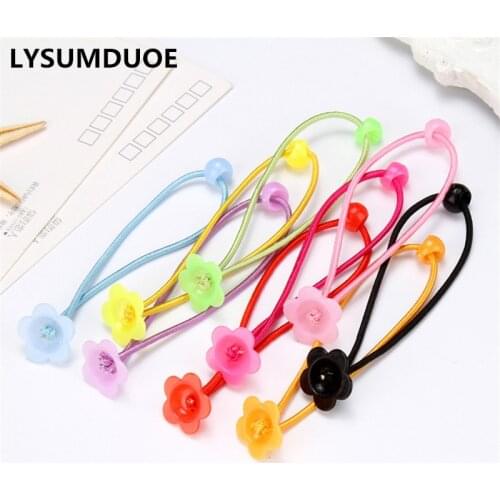 Fashion 30Pcs Girl Elastic Hair Bands DIY Flower Hairband Women Rope Ring Ribbon Gift Ornaments Ponytail Holder Hair Accessories
